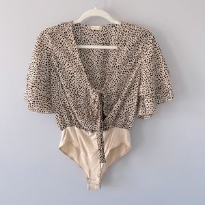 Spotted Ruffle Bodysuit